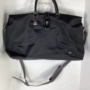 La Bagagerie black nylon tote should bag zip top X-Large
